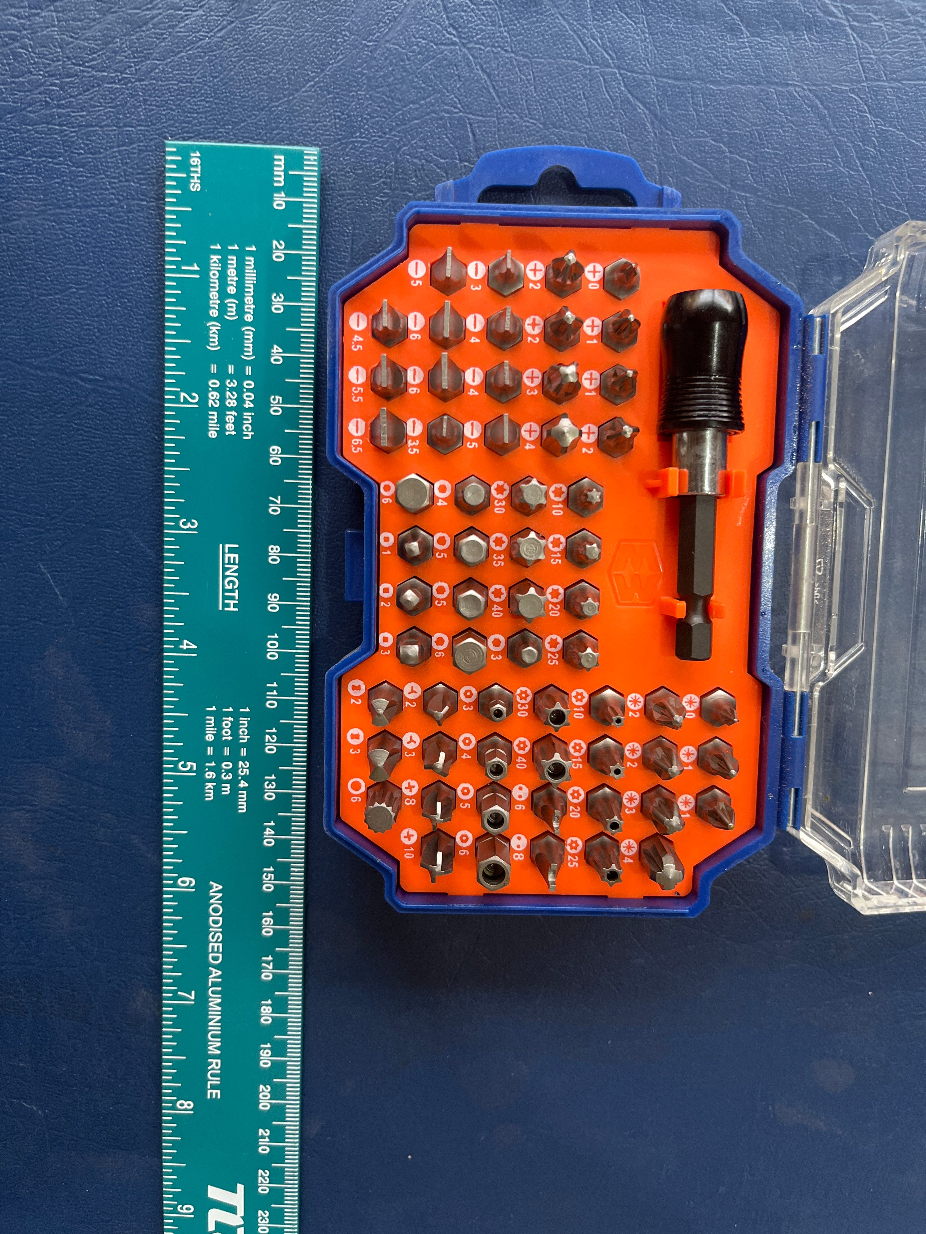 WADFOW 62 Pcs screwdriver bits set WBS3B62