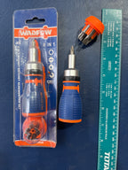 WADFOW 8 in 1 stubby ratchet screwdriver set WSS8608
