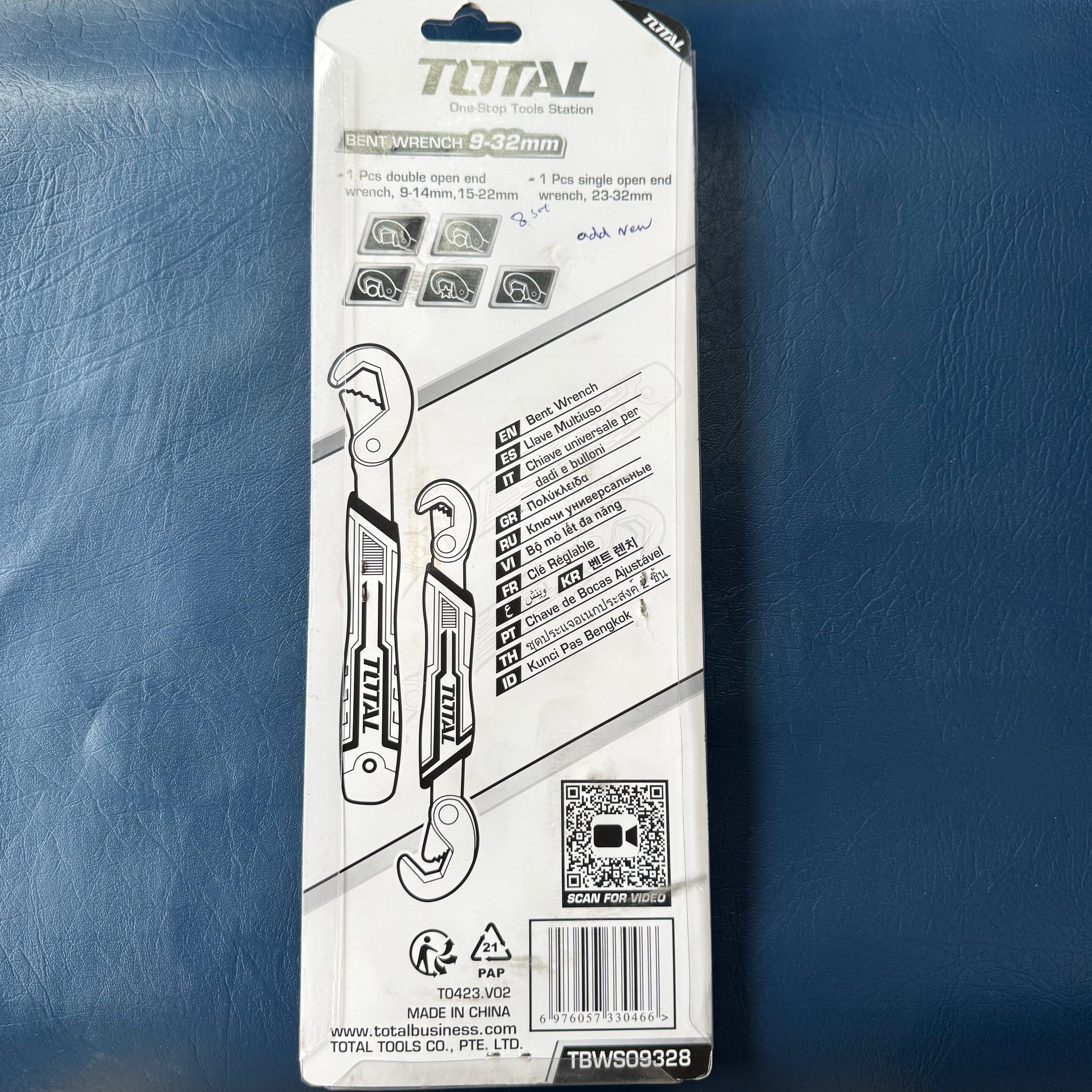 Total Bent wrench TBWS09328