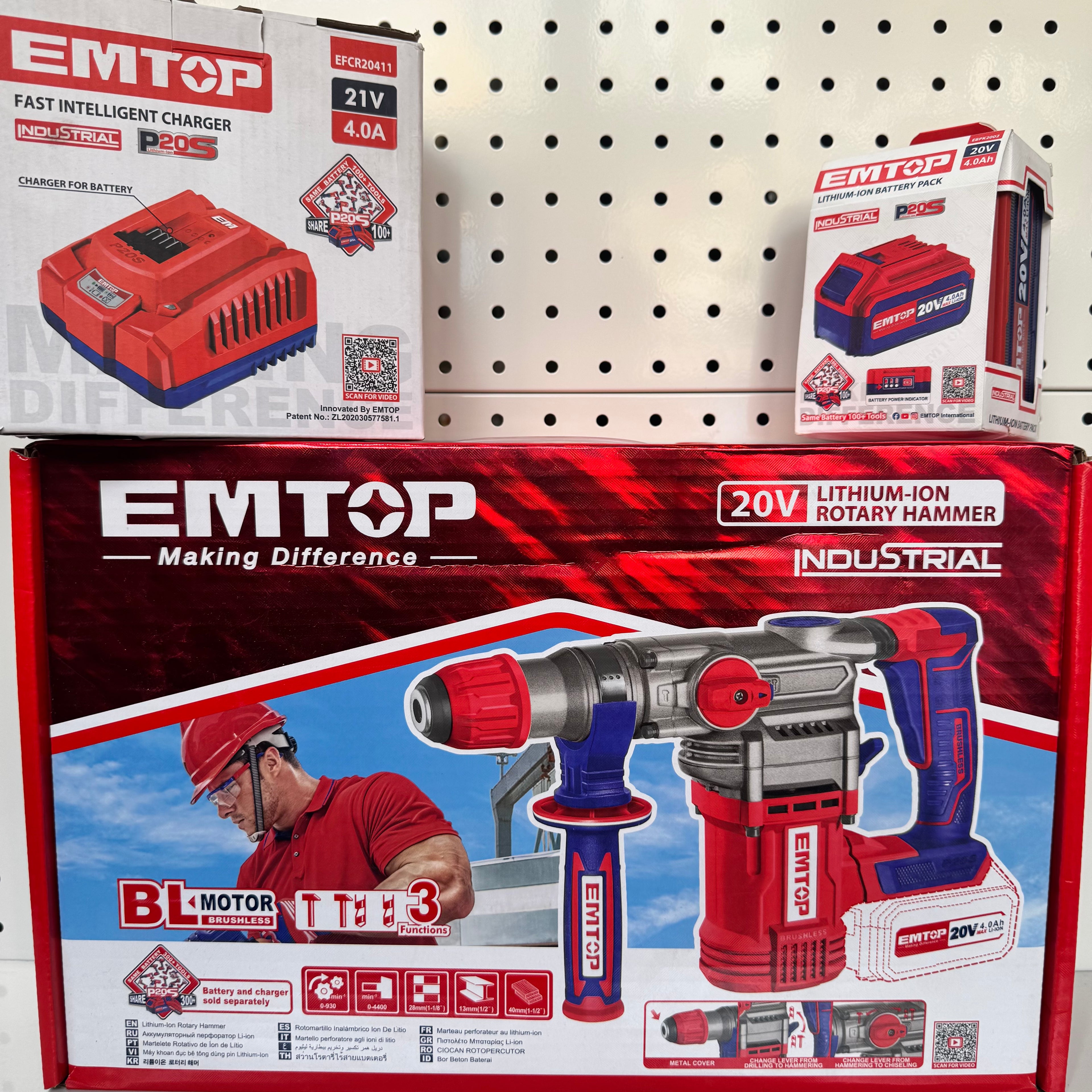 28mm EMTOP Brushless cordless ROTARY hammer drill