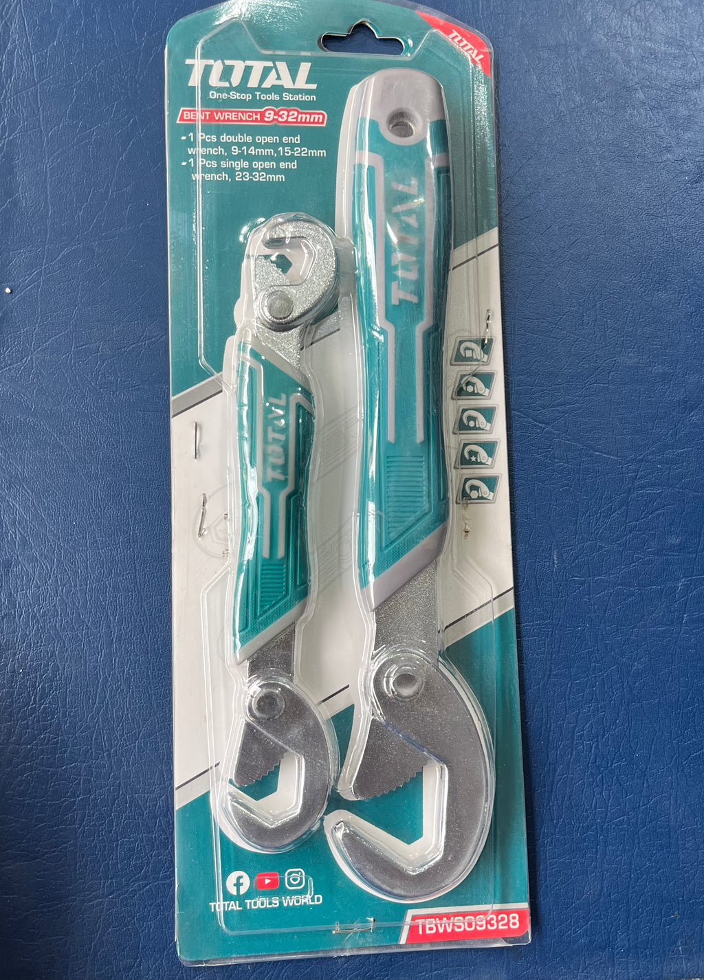Bent wrench 9-32mm 1pcs double open end wrench