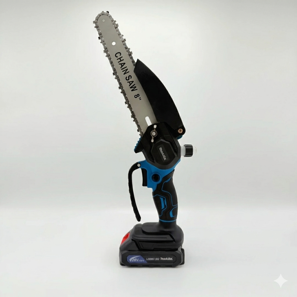 Makita 8-Inch Cordless Chain Saw – Lightweight and Powerful Performance for Quick Cuts