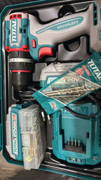 Total 66NM cordless impact drill with 2 batteries and 1 charger