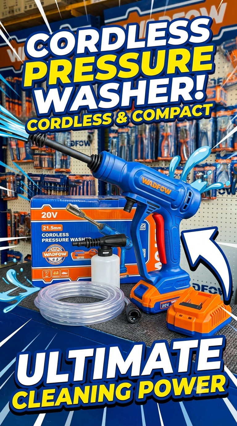 Wadfow cordless pressure washer 24bar pressure (WQX01203)