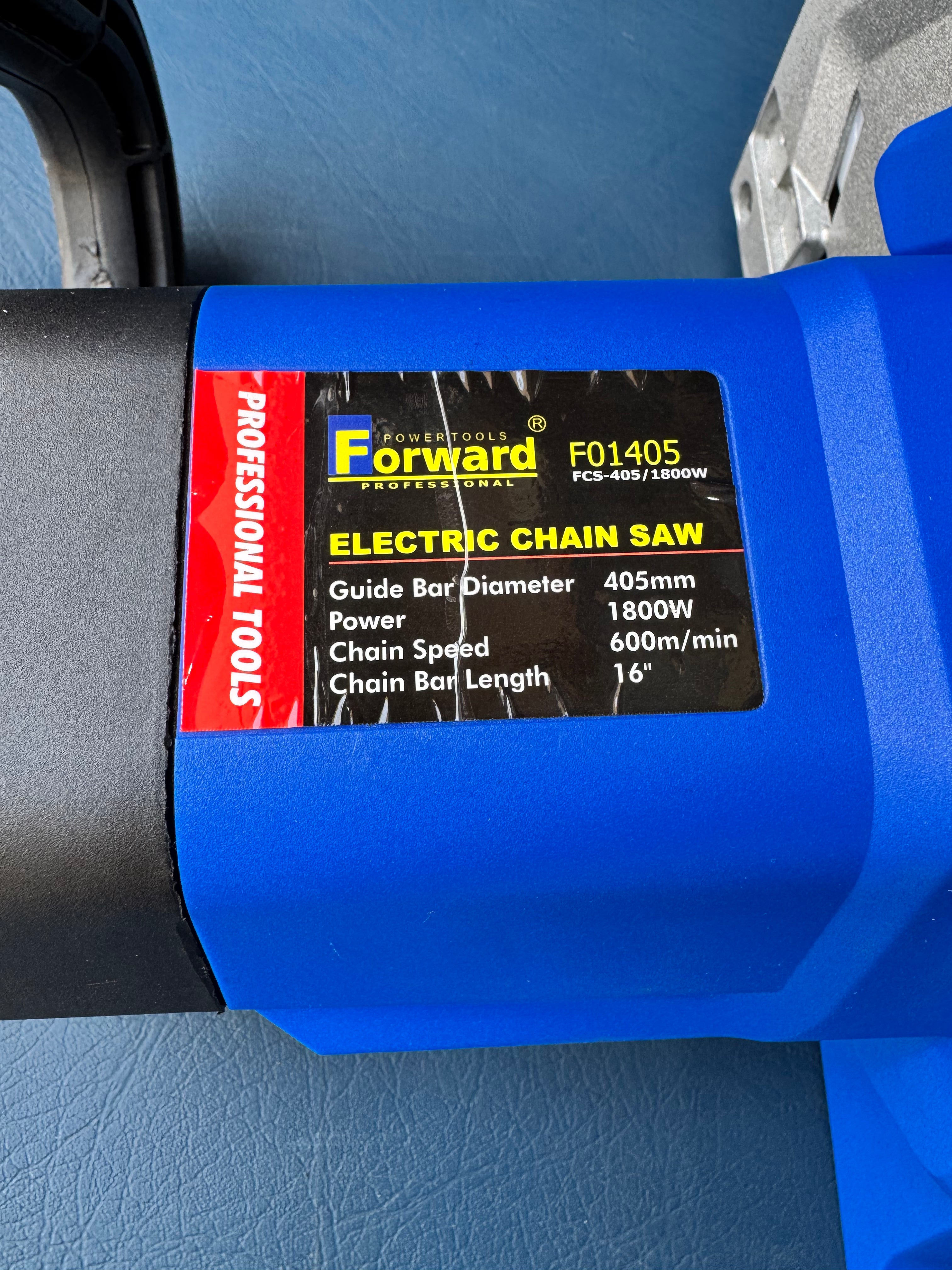 Forward 16-Inch Electric Chainsaw – 1800W 100% Copper Motor