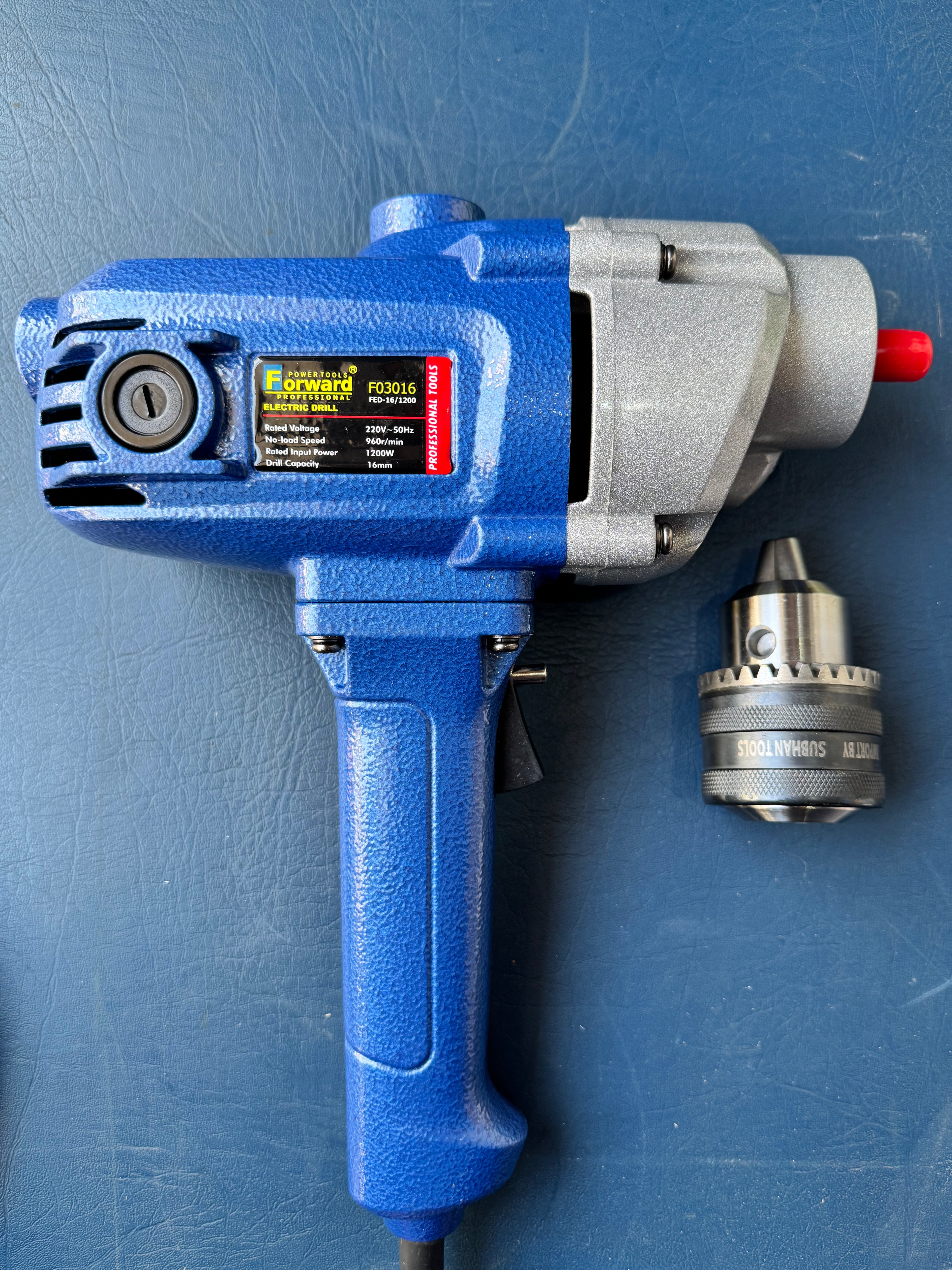 Forward Drill Silver – 16mm | 1200W Heavy-Duty Electric Drill | 100% Copper Motor