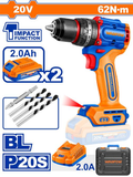 Compact brushless cordless impact drill | 20V | 62Nm | WCDP6281
