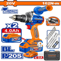 Compact brushless cordless impact drill | 20V | 162Nm | WCDP16281