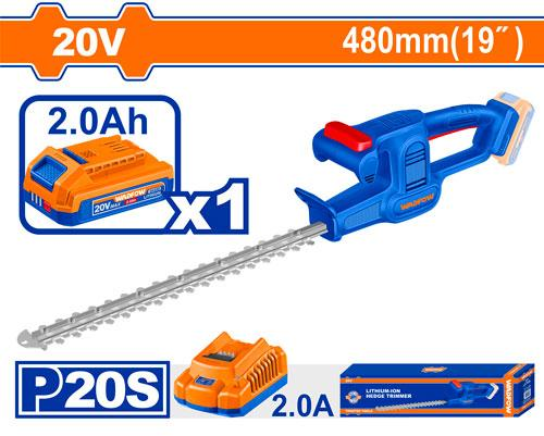 Wadfow | Cordless hedge trimmer | 20V | 16mm/480mm | WLYP5181