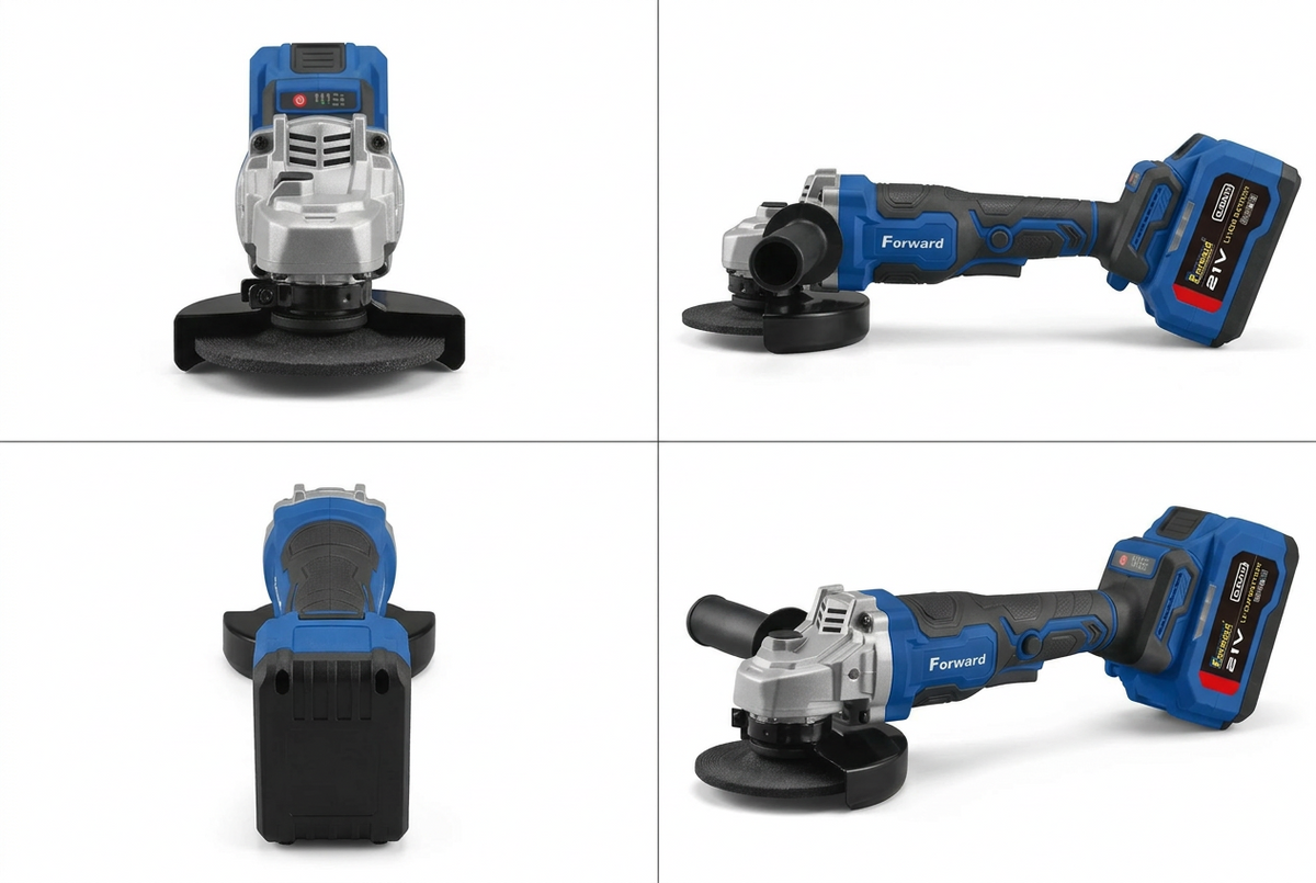 Forward 21V Brushless Angle Grinder | Copper Lifetime Warranty | 15 Cell Dual Battery